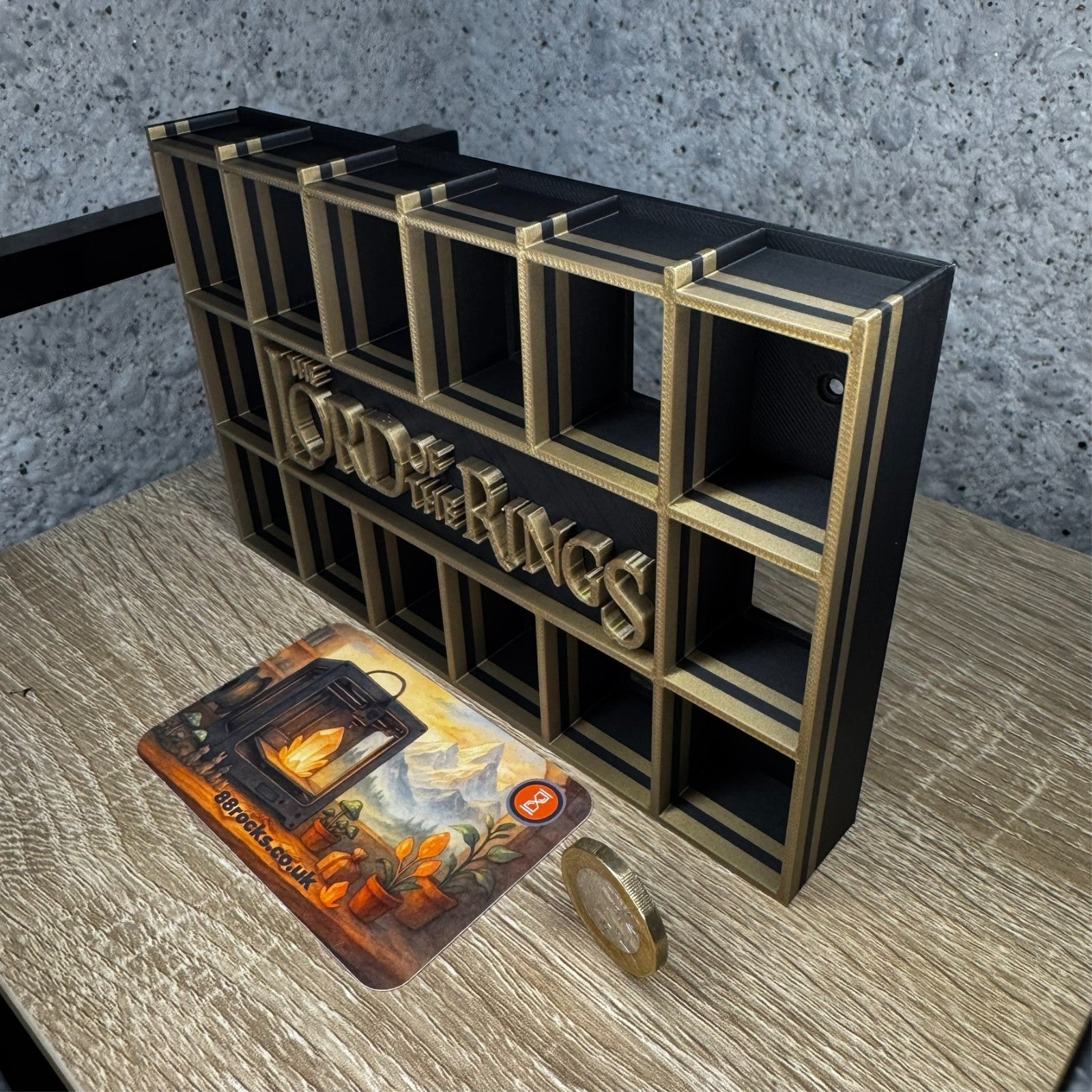 Display Shelf  Stand for Bitty Pop The Lord of the Rings themed ,20 slots unit