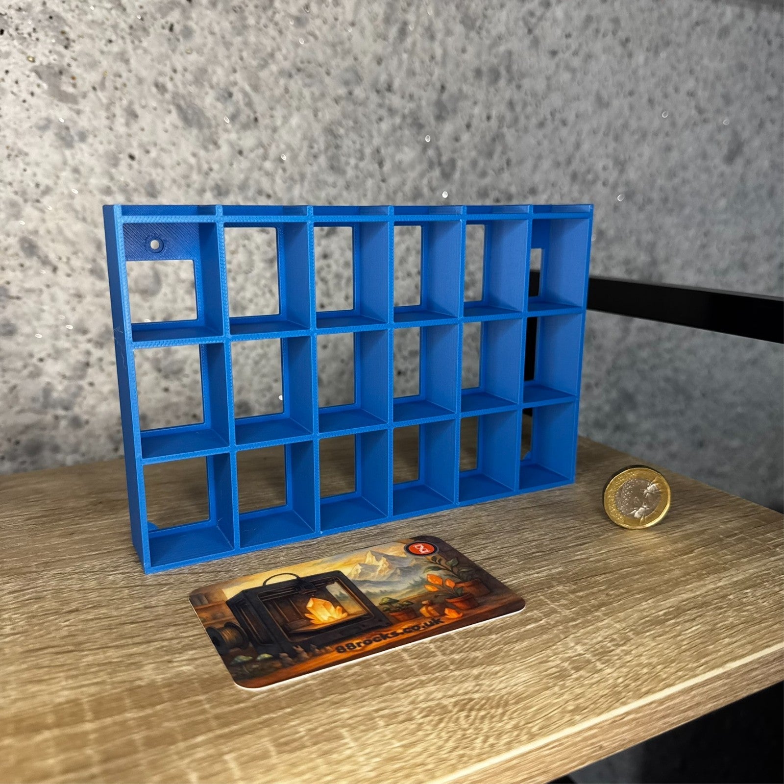Display Shelf  for Bitty Pop 24 slots blue unit