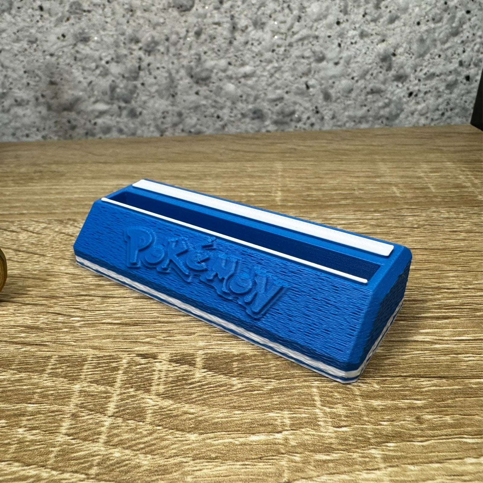 Card Display Stand for Pokemon Card in PSA Slab – Collector Display Base(Blue)