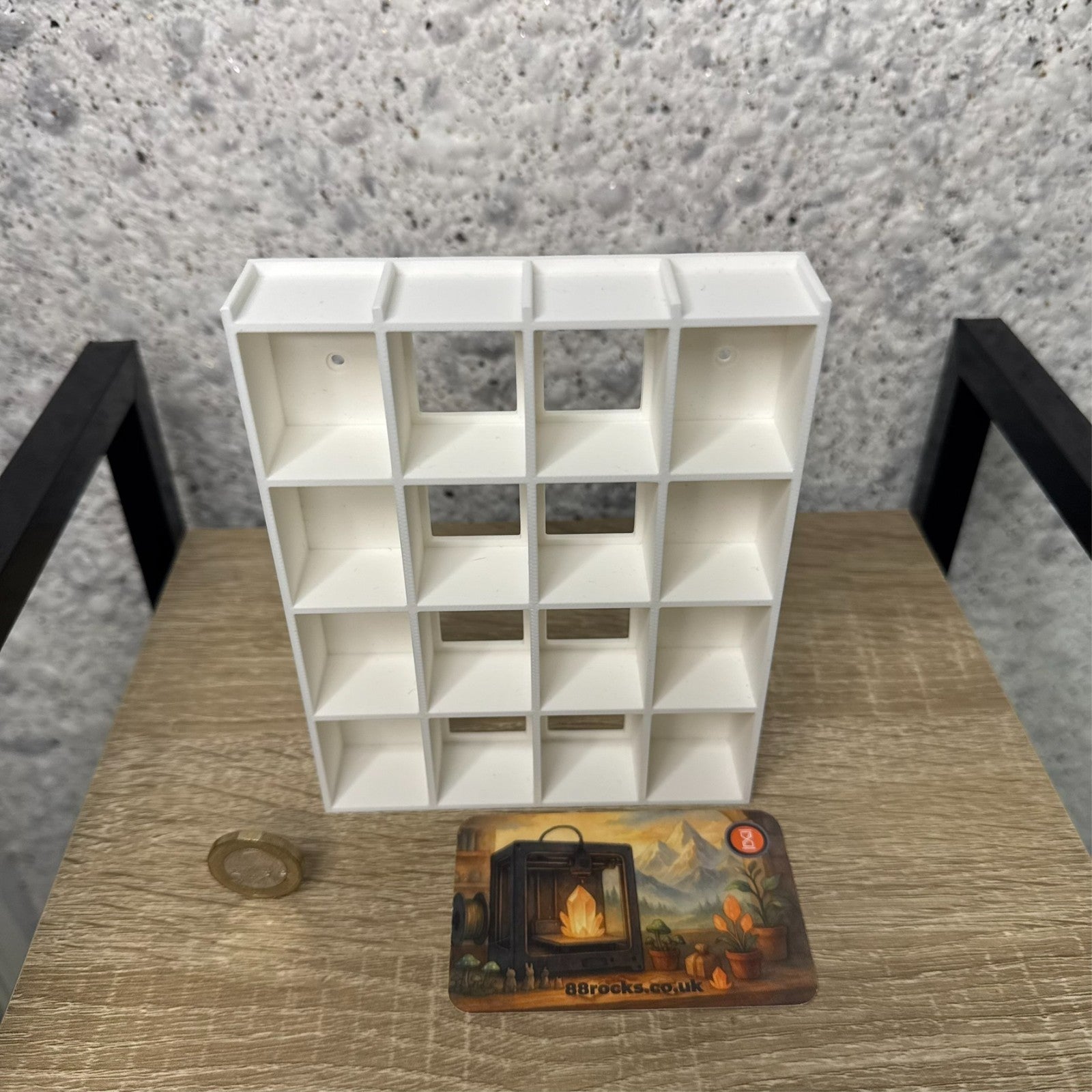 Display Shelf for Bitty Pop 20 slots organizer white