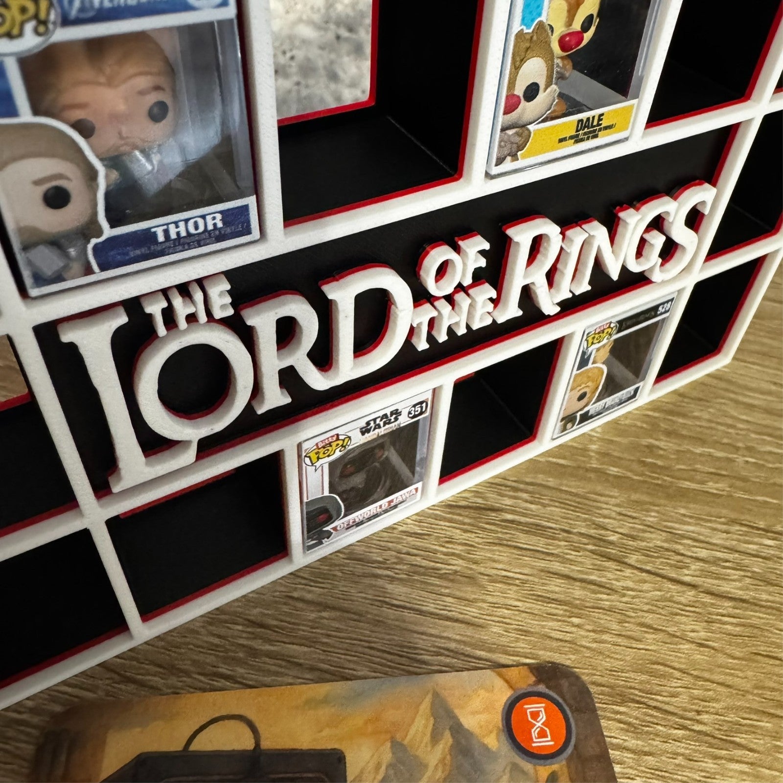 Display Shelf  Stand for Bitty Pop The Lord of the Rings themed 20 slots