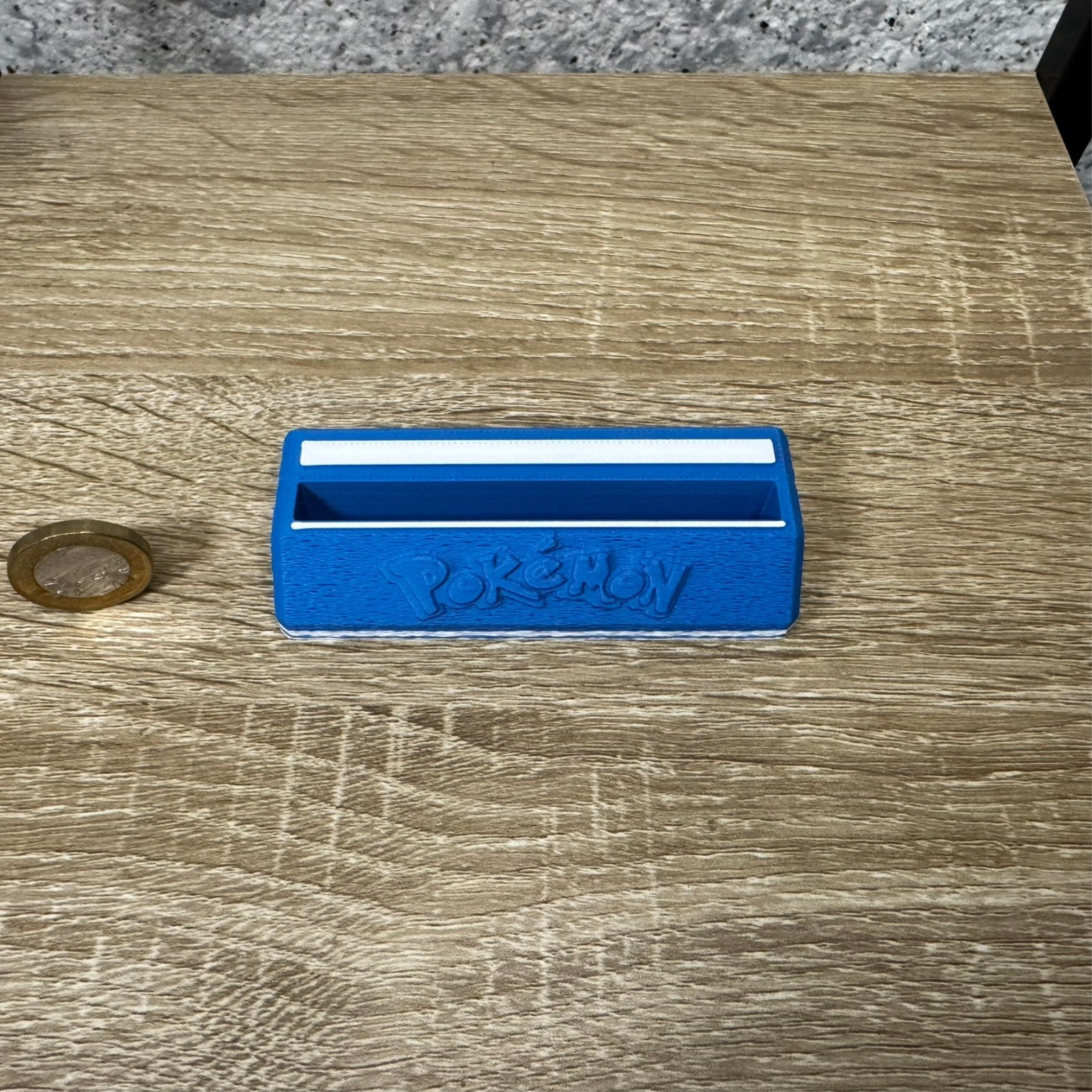 Card Display Stand for Pokemon Card in PSA Slab – Collector Display Base(Blue)