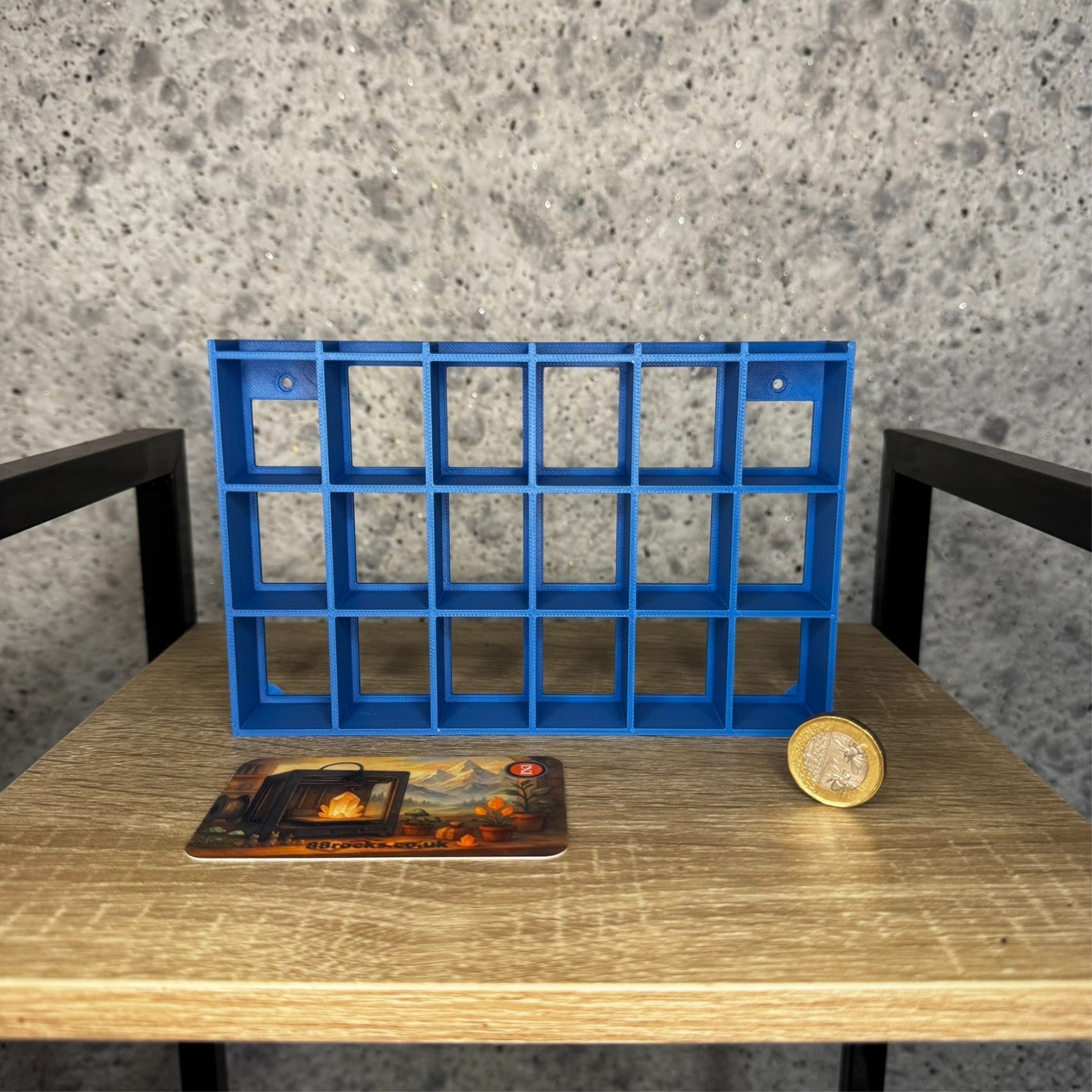 Display Shelf  for Bitty Pop 24 slots blue unit