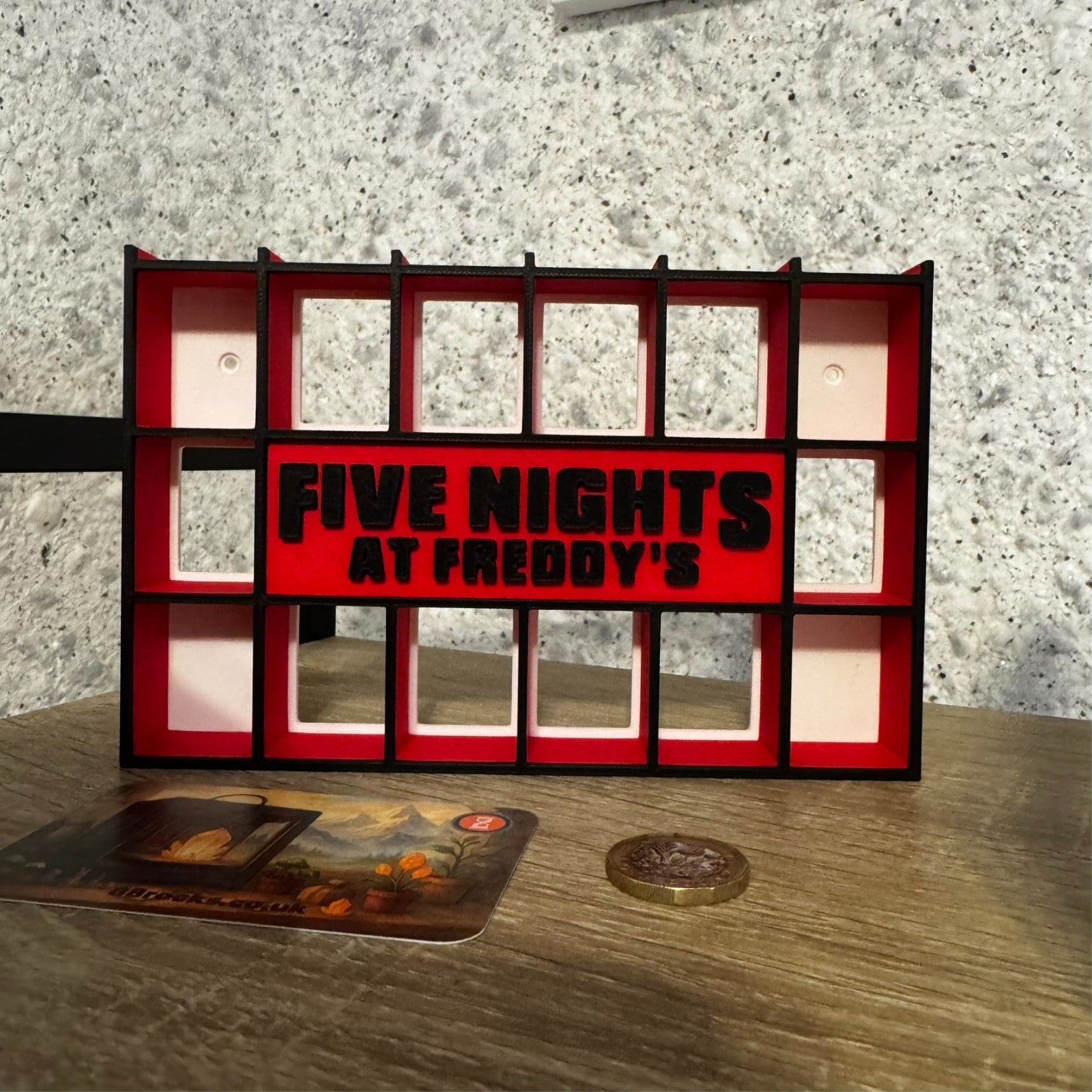 Display Shelf for 20 Bitty Pop in Five Nights at Freddy's themed