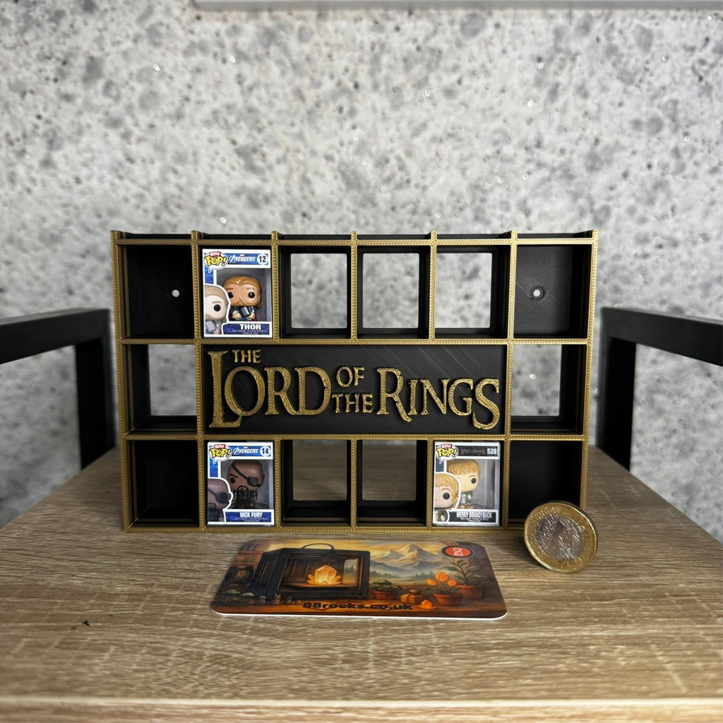 Display Shelf  Stand for Bitty Pop The Lord of the Rings themed ,20 slots unit