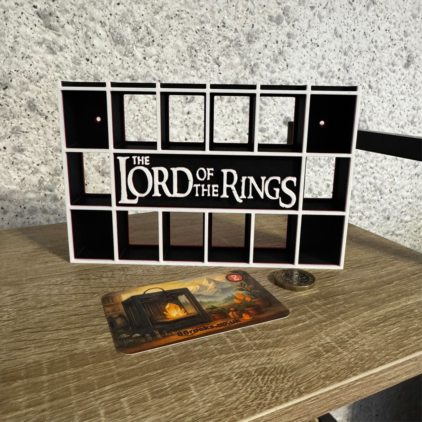 Display Shelf  Stand for Bitty Pop The Lord of the Rings themed 20 slots