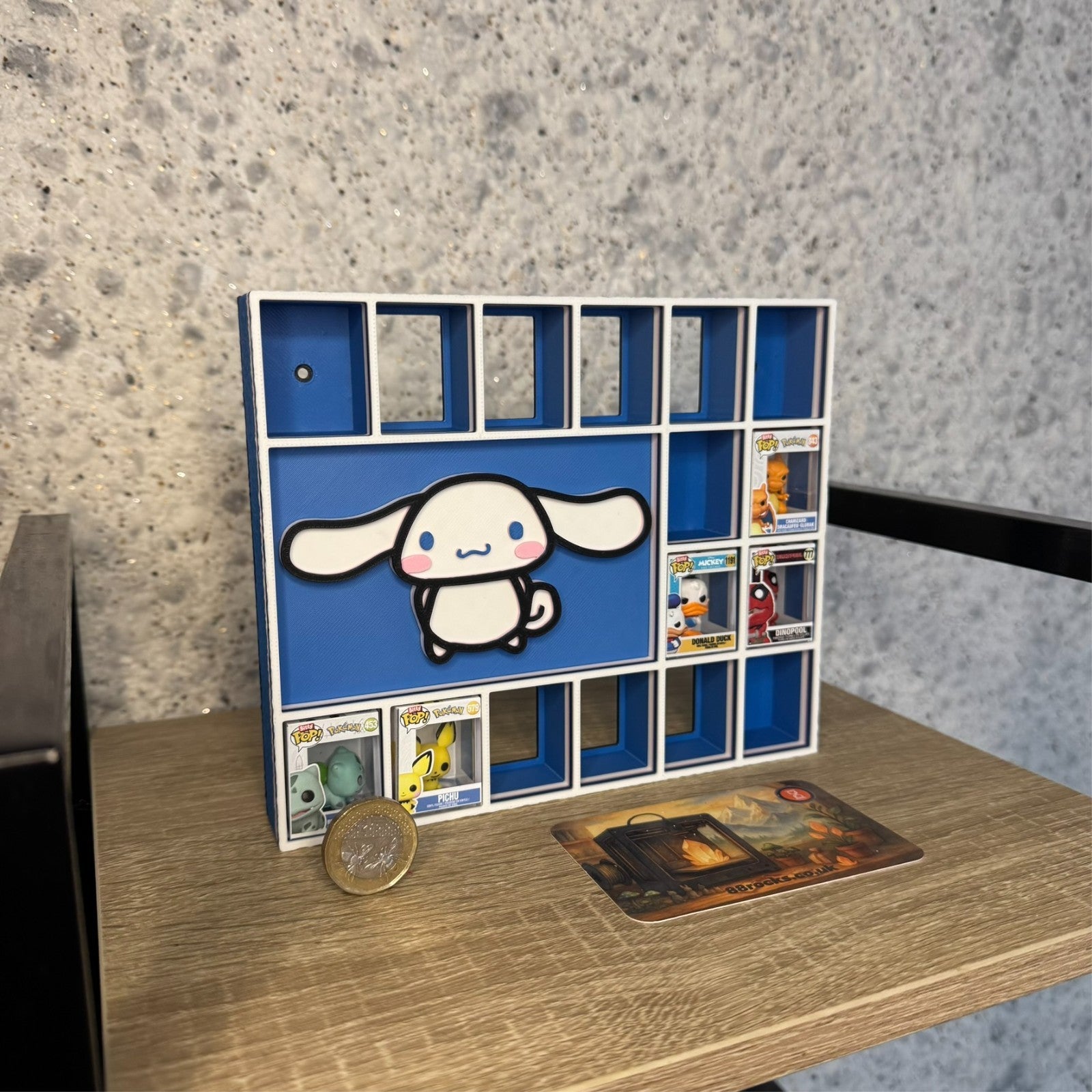 Display Shelf for 16 Bitty Pop Cinnamoroll themed organizer