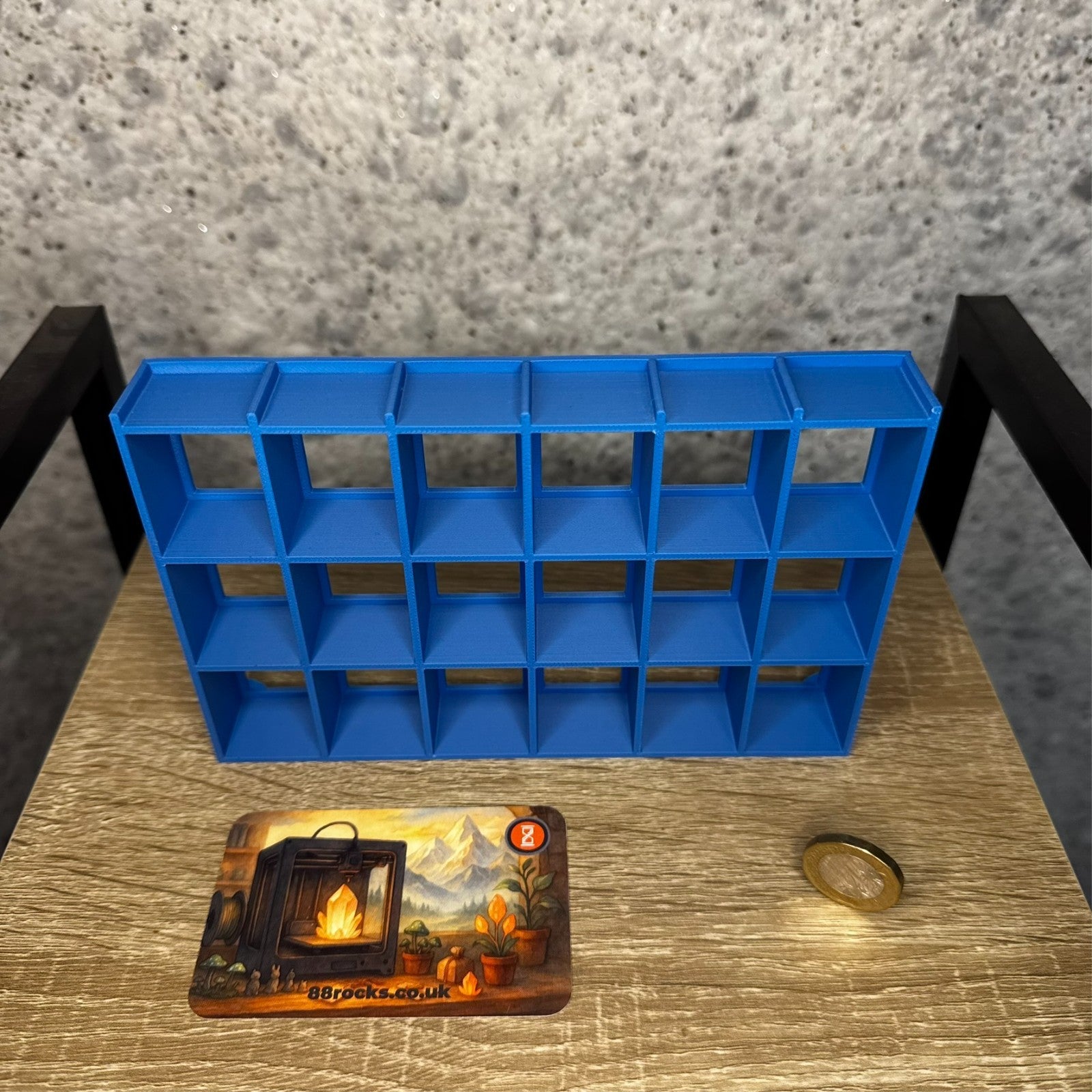 Display Shelf  for Bitty Pop 24 slots blue unit