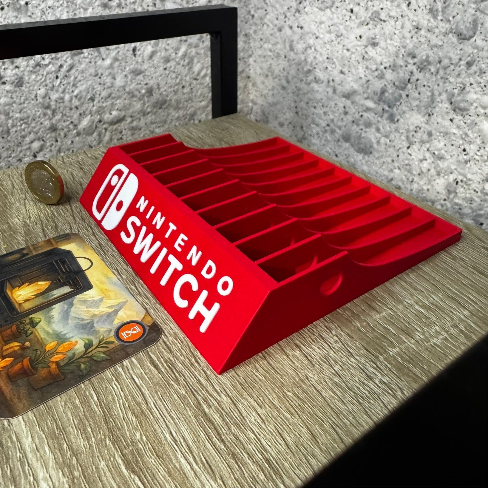 Display Stand Rack for Nintendo Switch Game Cases - Holds 10 Boxes