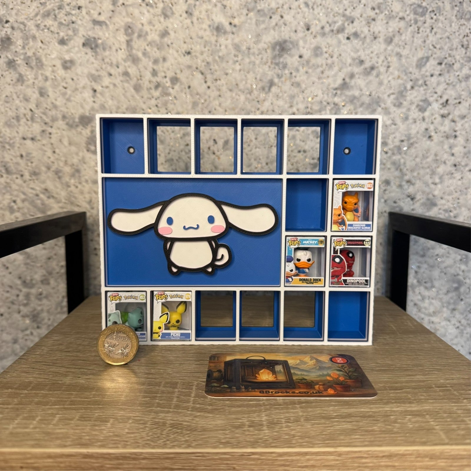 Display Shelf for 16 Bitty Pop Cinnamoroll themed organizer
