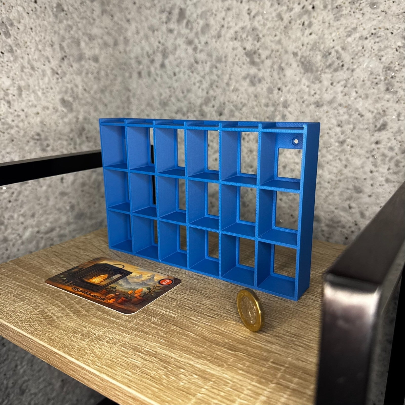 Display Shelf  for Bitty Pop 24 slots blue unit