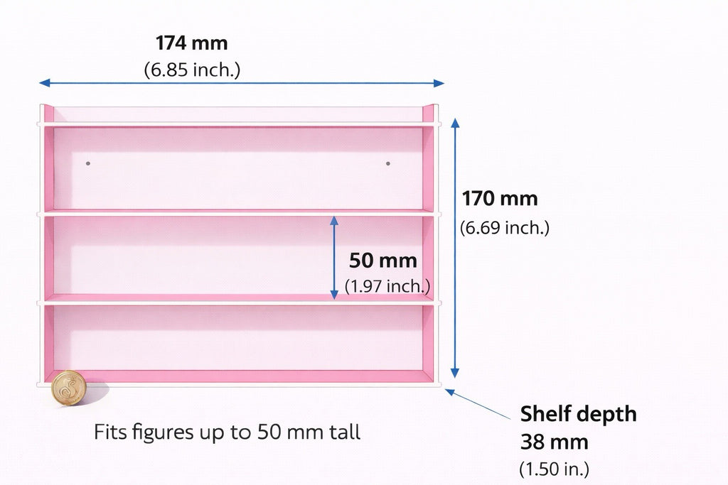 3 Tier Display Shelf for Disney Doorables Mini Figures Collector Stand