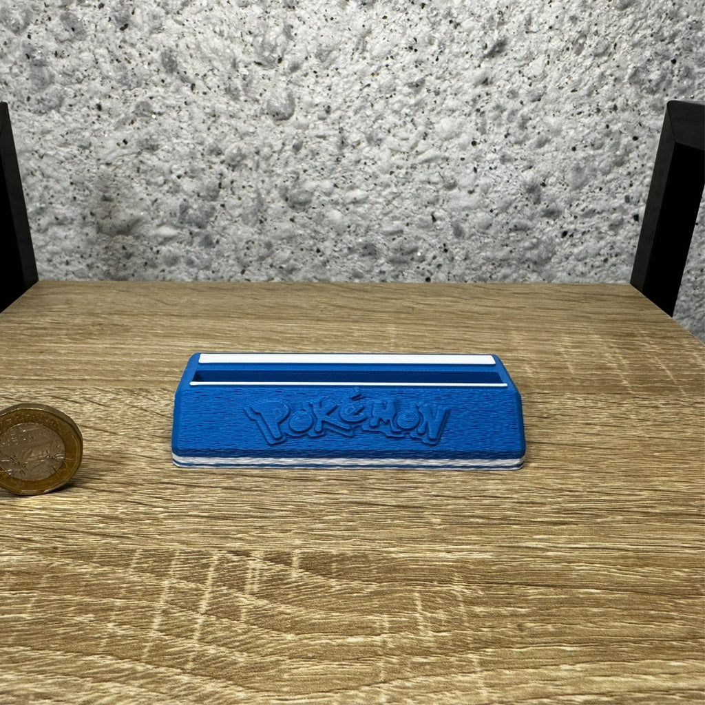 Card Display Stand for Pokemon Card in PSA Slab – Collector Display Base(Blue)