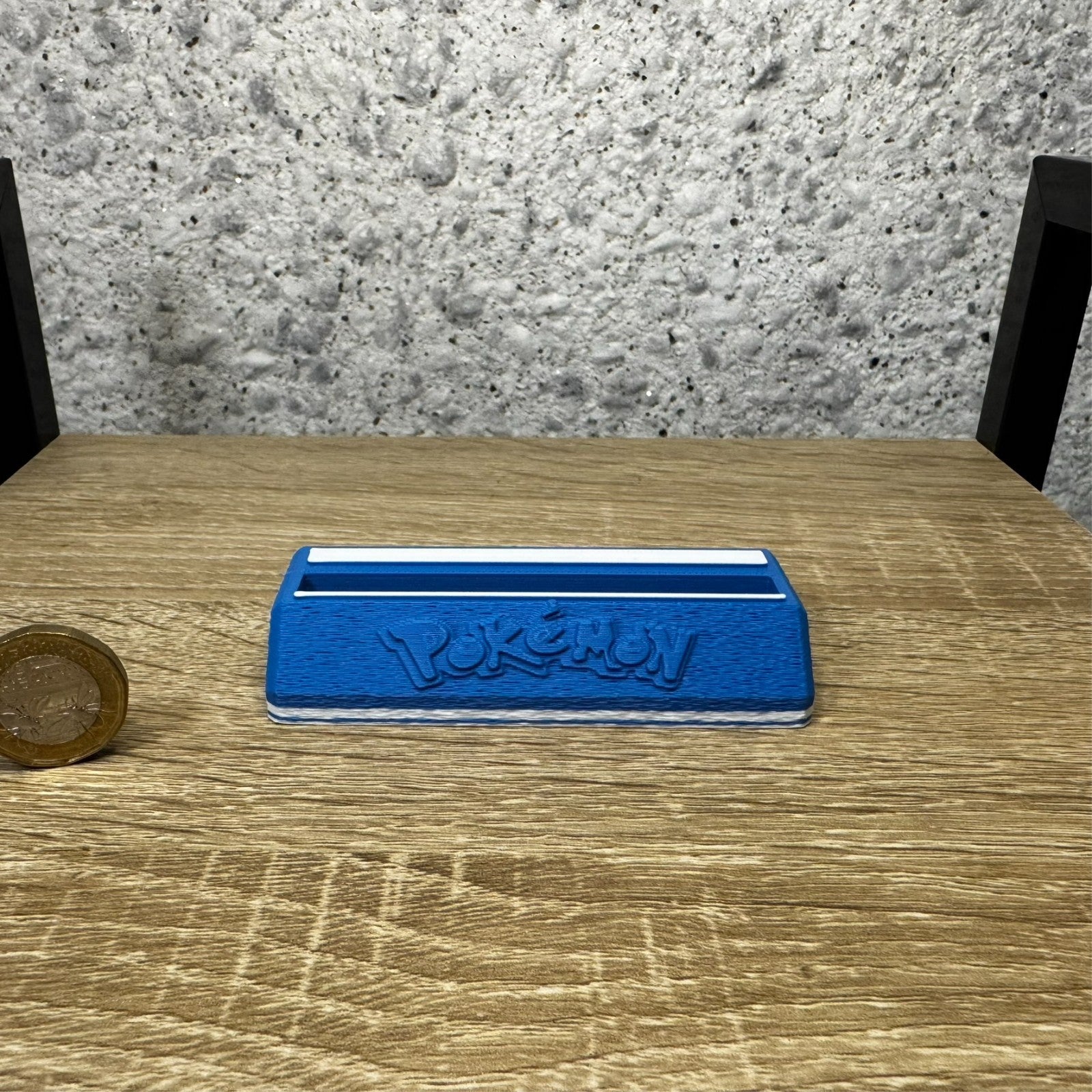 Card Display Stand for Pokemon Card in PSA Slab – Collector Display Base(Blue)