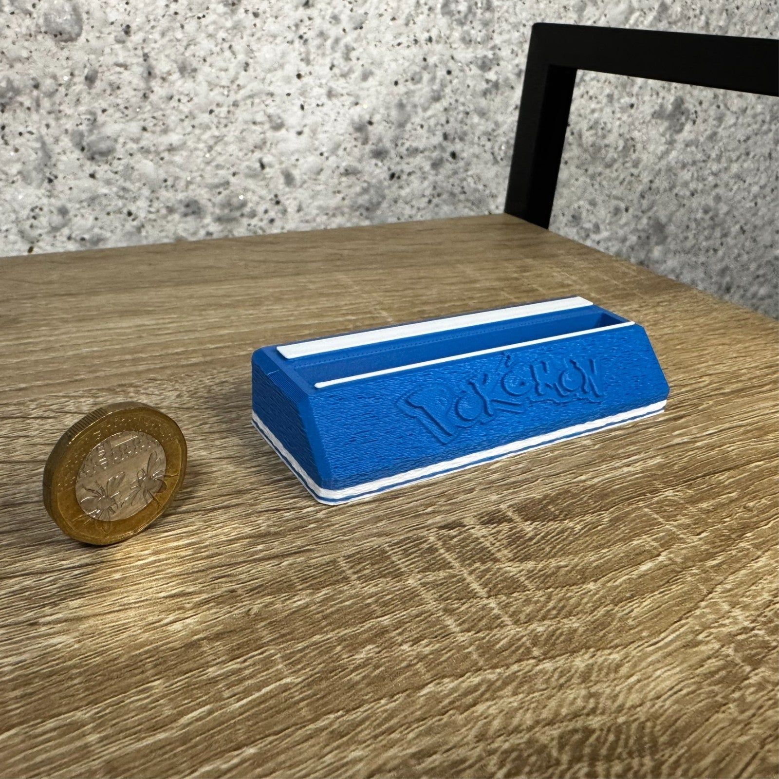 Card Display Stand for Pokemon Card in PSA Slab – Collector Display Base(Blue)