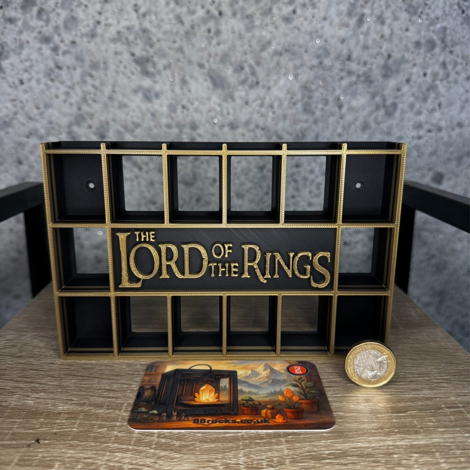 Display Shelf  Stand for Bitty Pop The Lord of the Rings themed ,20 slots unit