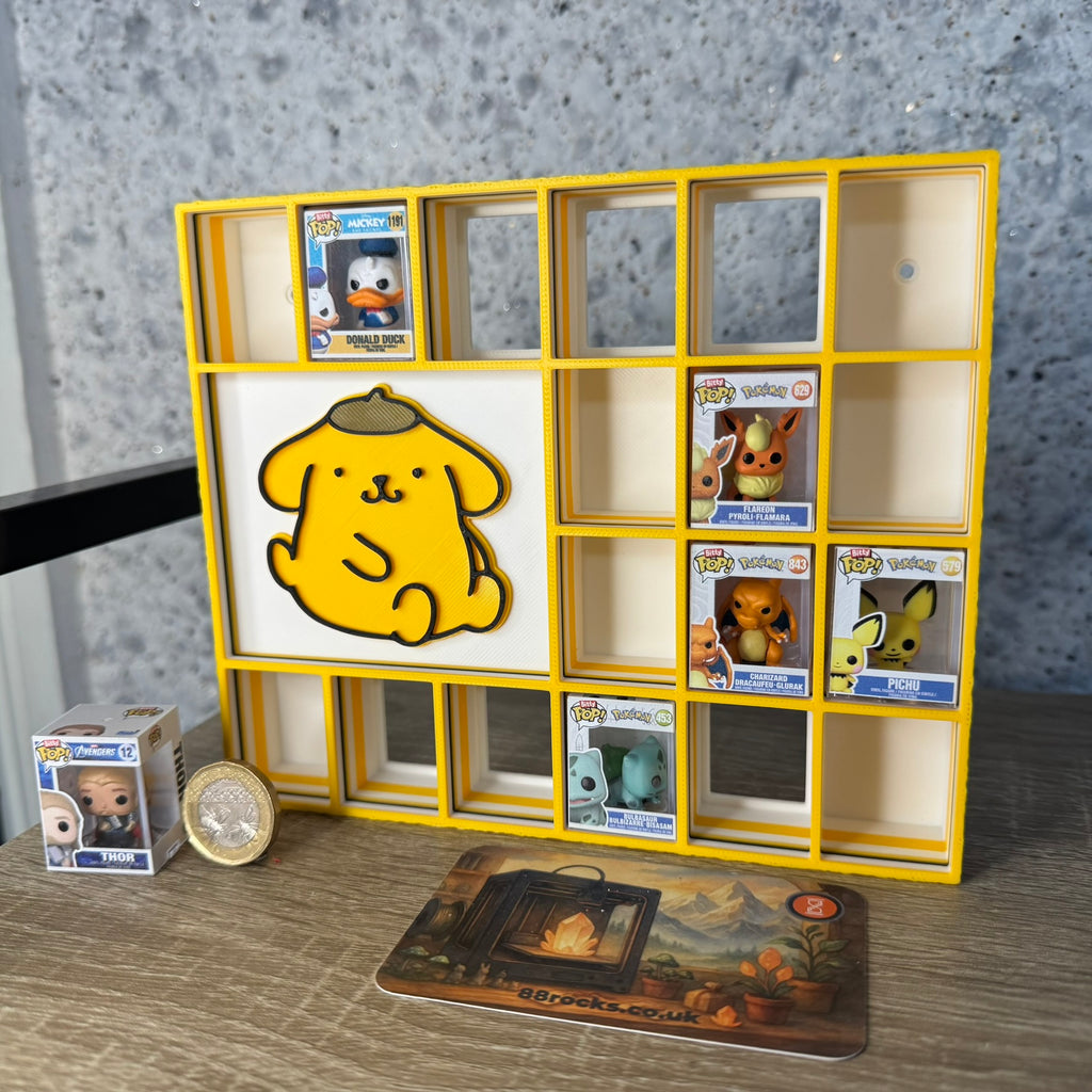 Display Shelf for 18 Bitty Pop Pompompurin themed organizer