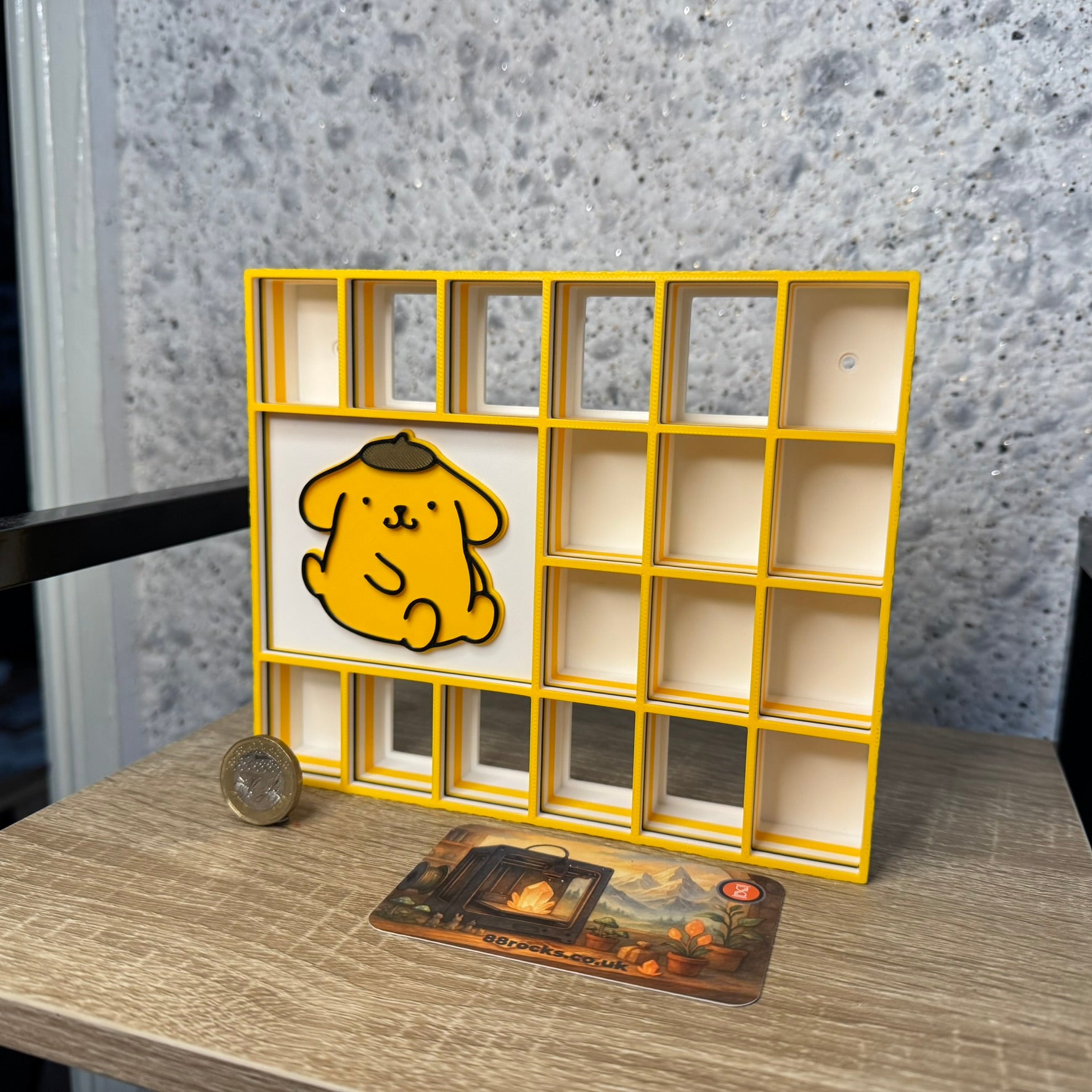 Display Shelf for 18 Bitty Pop Pompompurin themed organizer