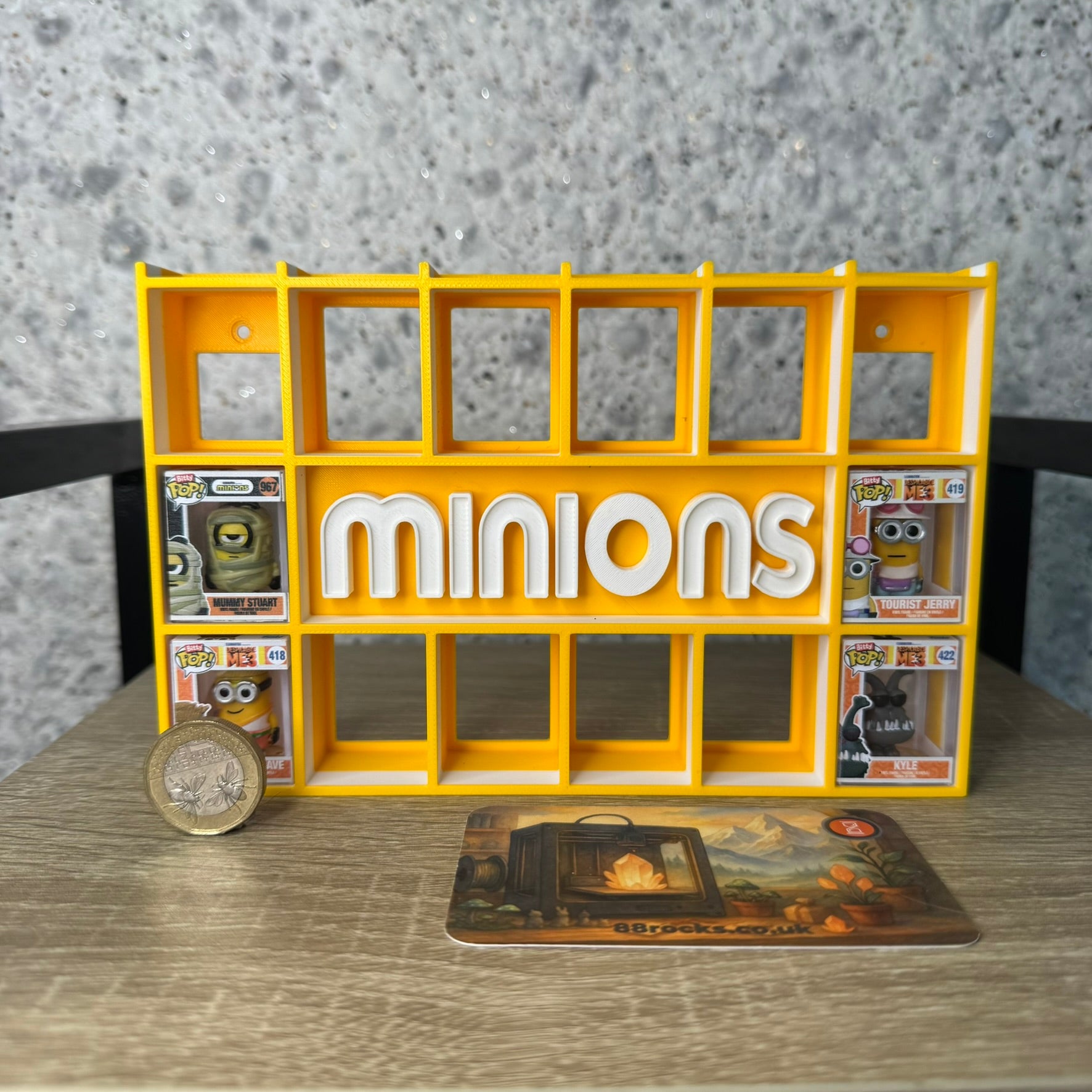 Display Shelf for Bitty Pop Minions Theme