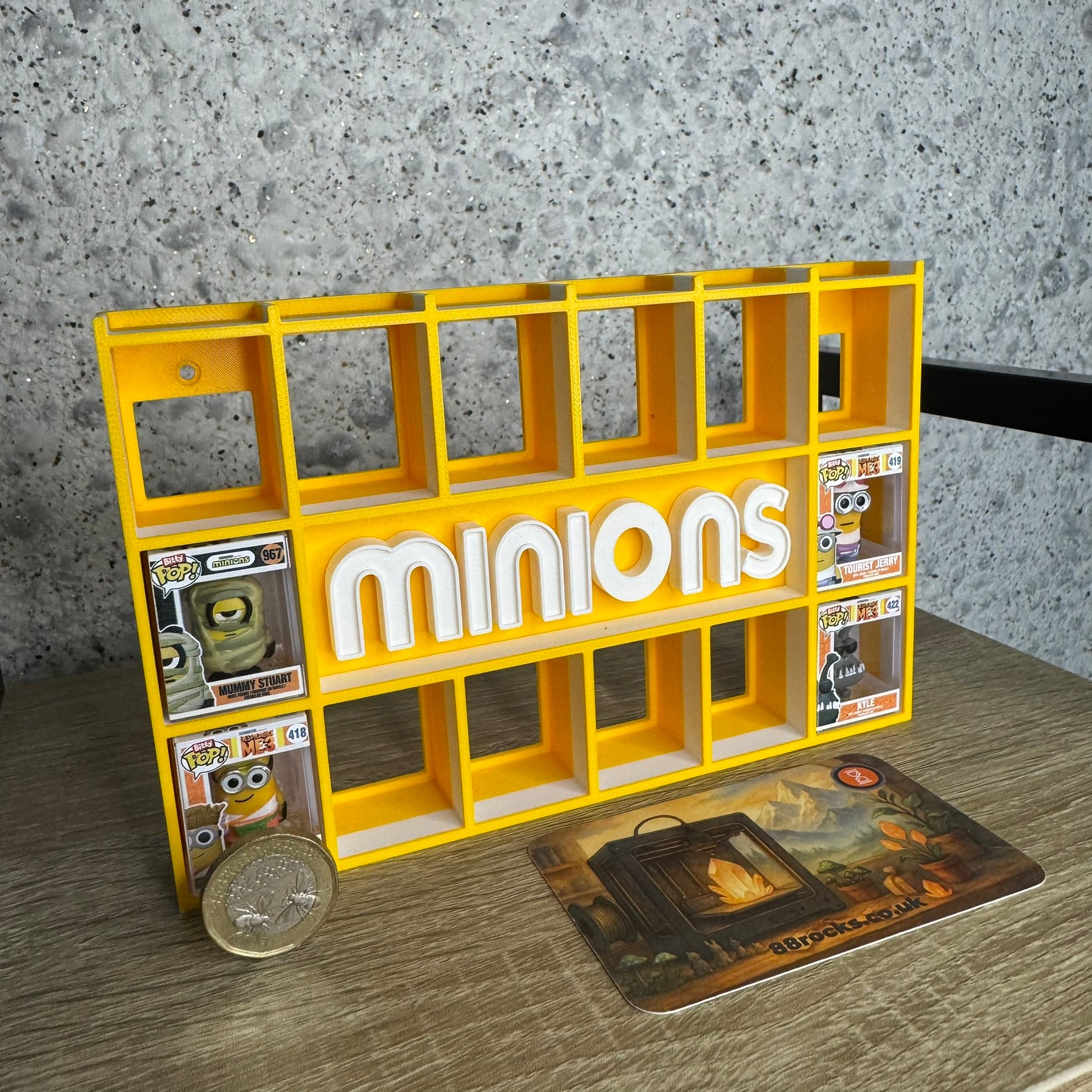 Display Shelf for Bitty Pop Minions Theme