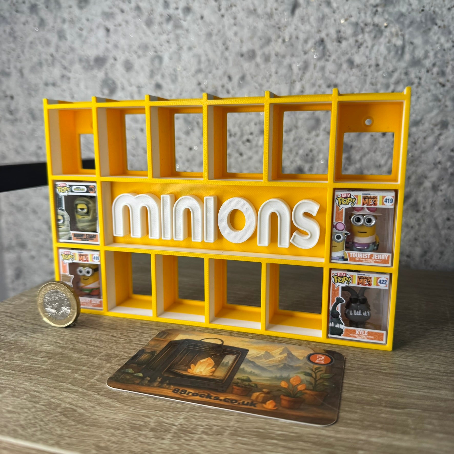 Display Shelf for Bitty Pop Minions Theme
