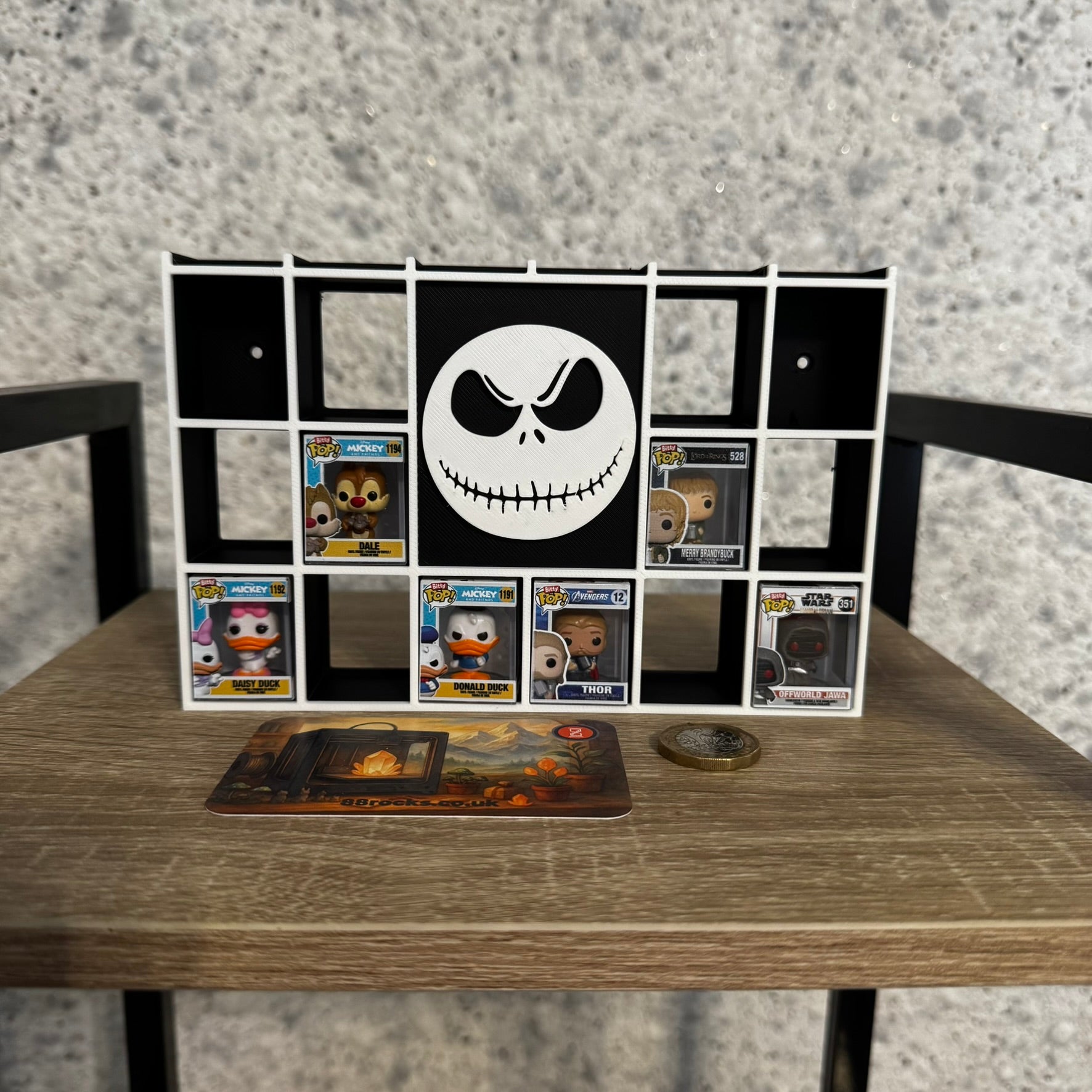 Display Shelf for Bitty Pop Nightmare Before Christmas themed 20 slots
