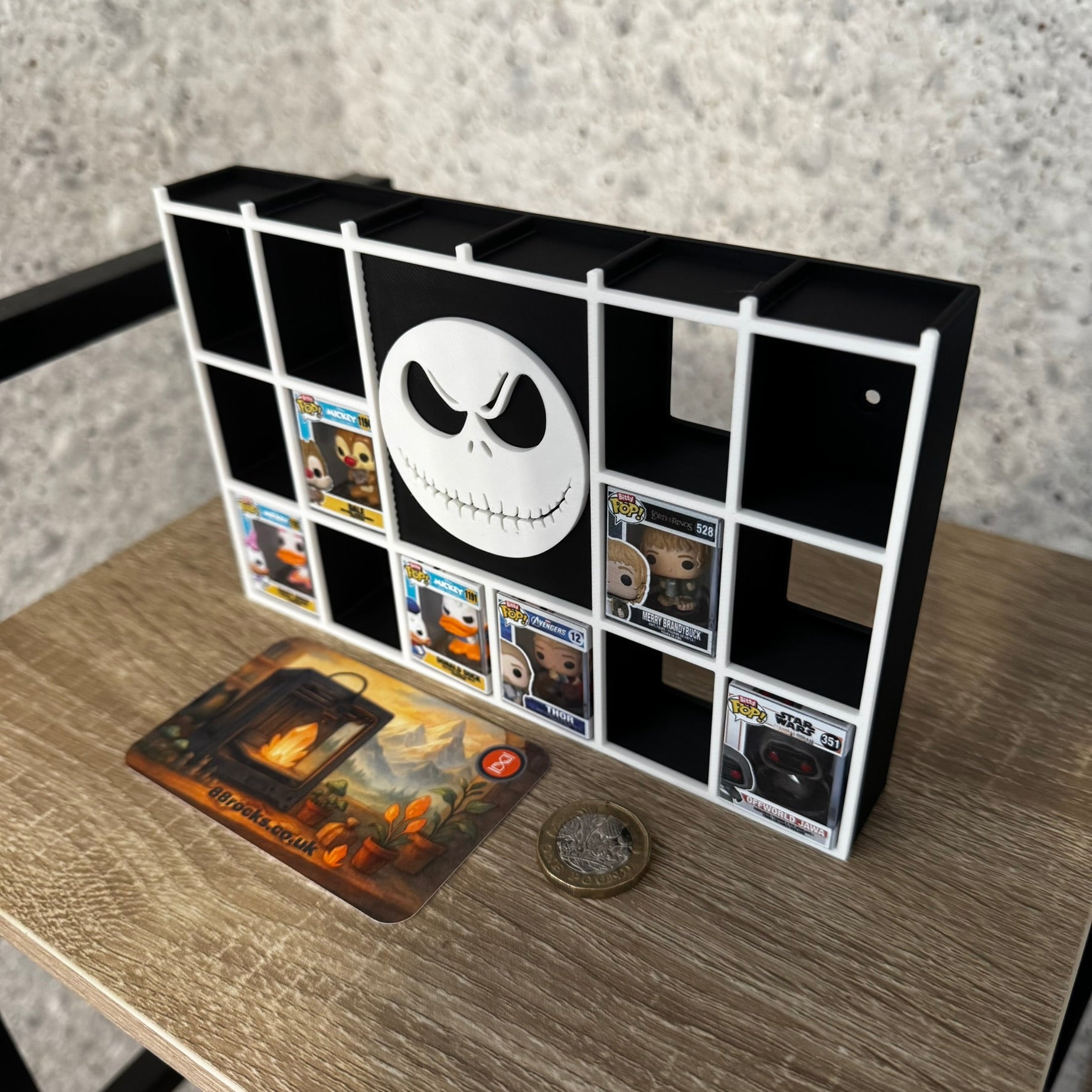 Display Shelf for Bitty Pop Nightmare Before Christmas themed 20 slots