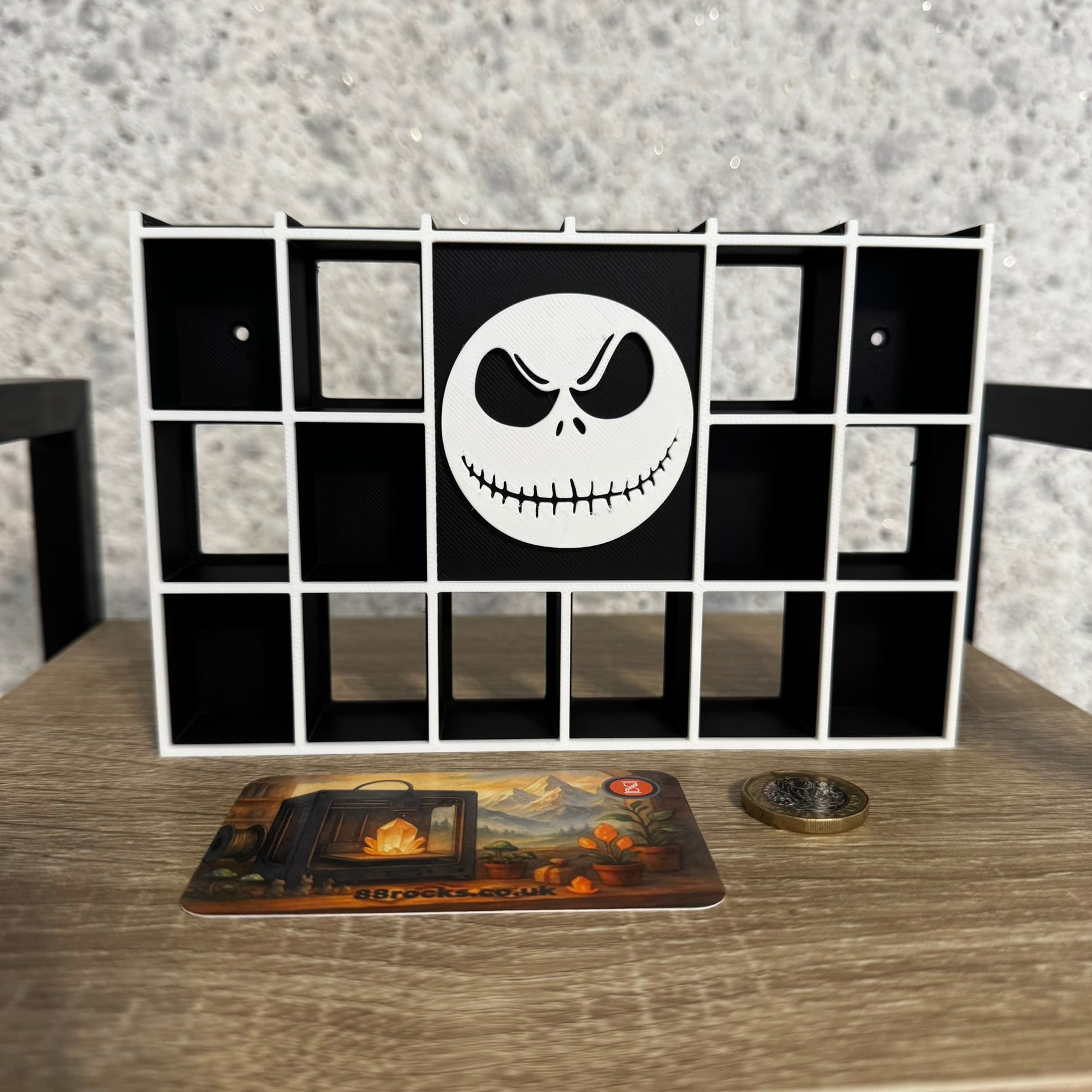 Display Shelf for Bitty Pop Nightmare Before Christmas themed 20 slots