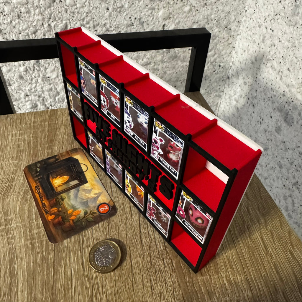Display Shelf for 20 Bitty Pop Five Nights at Freddys themed organizer