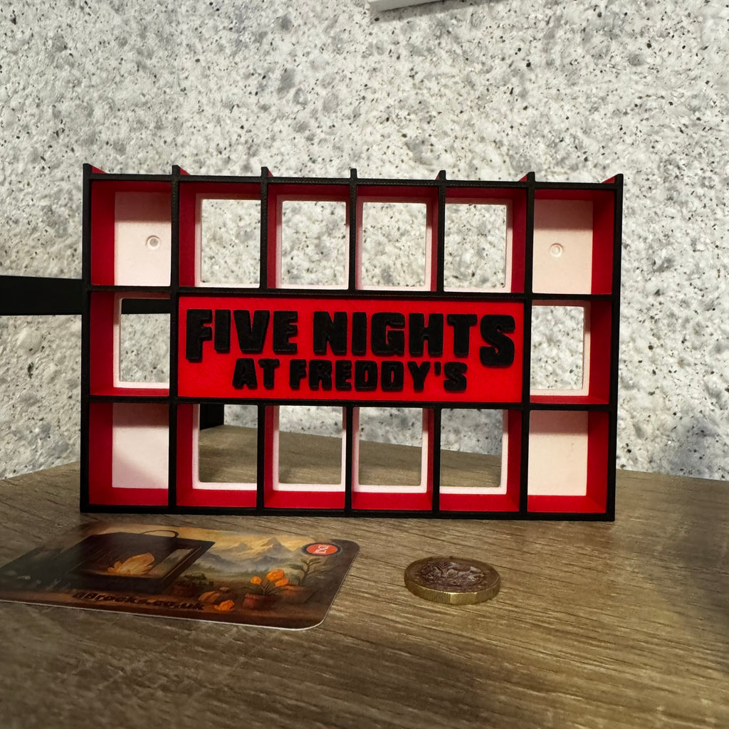 Display Shelf for 20 Bitty Pop Five Nights at Freddys themed organizer