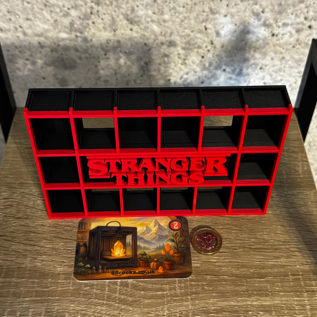 Display Shelf Bitty Pop Red & Black Retro themed 20 slots organizer