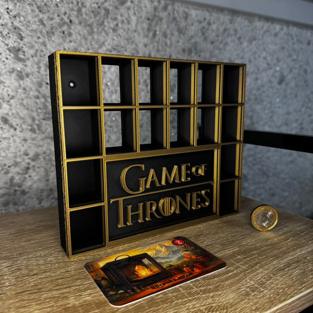 Display Shelf for Bitty Pop Game of Thrones themed ,stand, 16 slots