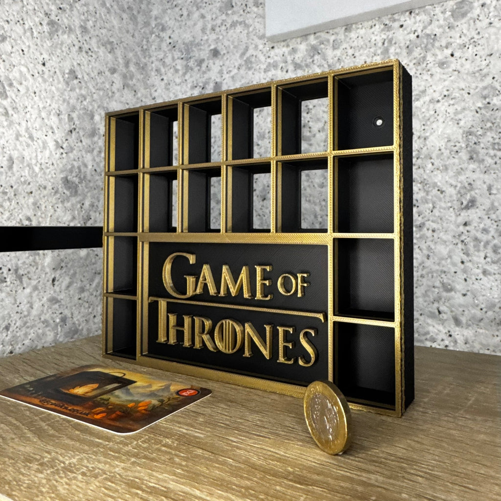 Display Shelf for Bitty Pop Game of Thrones themed ,stand, 16 slots