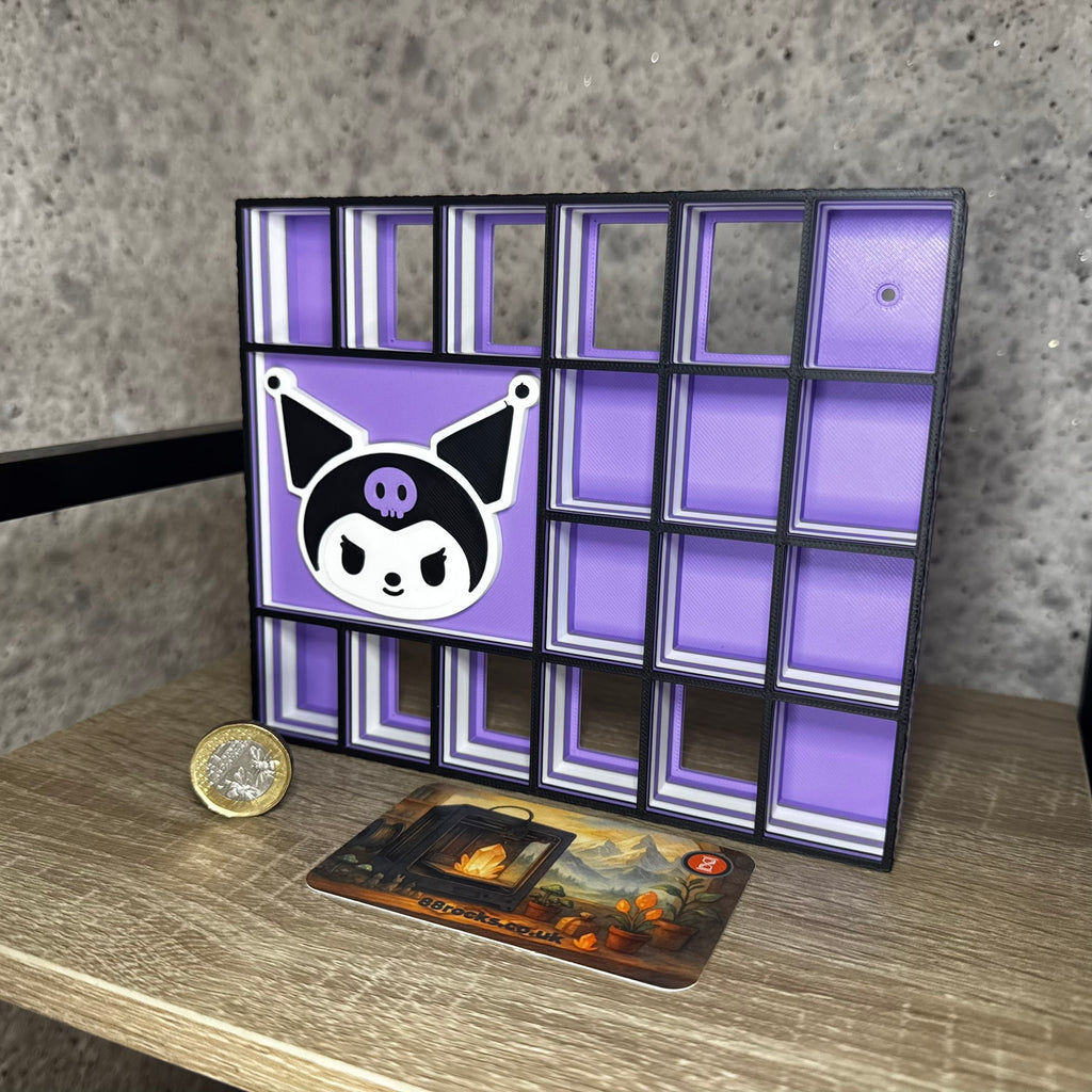 Display Shelf for Bitty Pop Kuromi themed 18 slots
